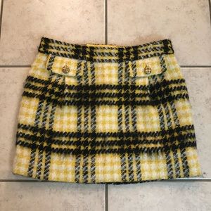 Juicy Couture Yellow Wool Skirt 8